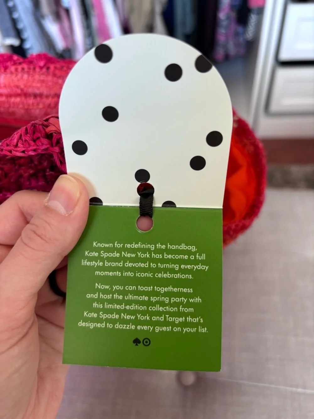 kate spade x Target Raffia Bow Tote Bag - Picture 4 of 5